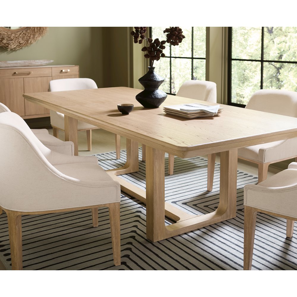 Banyon Bay Rectangle Dining Table w/ Two 20-in Leaves in Natural Wood by Hooker. Picture 8
