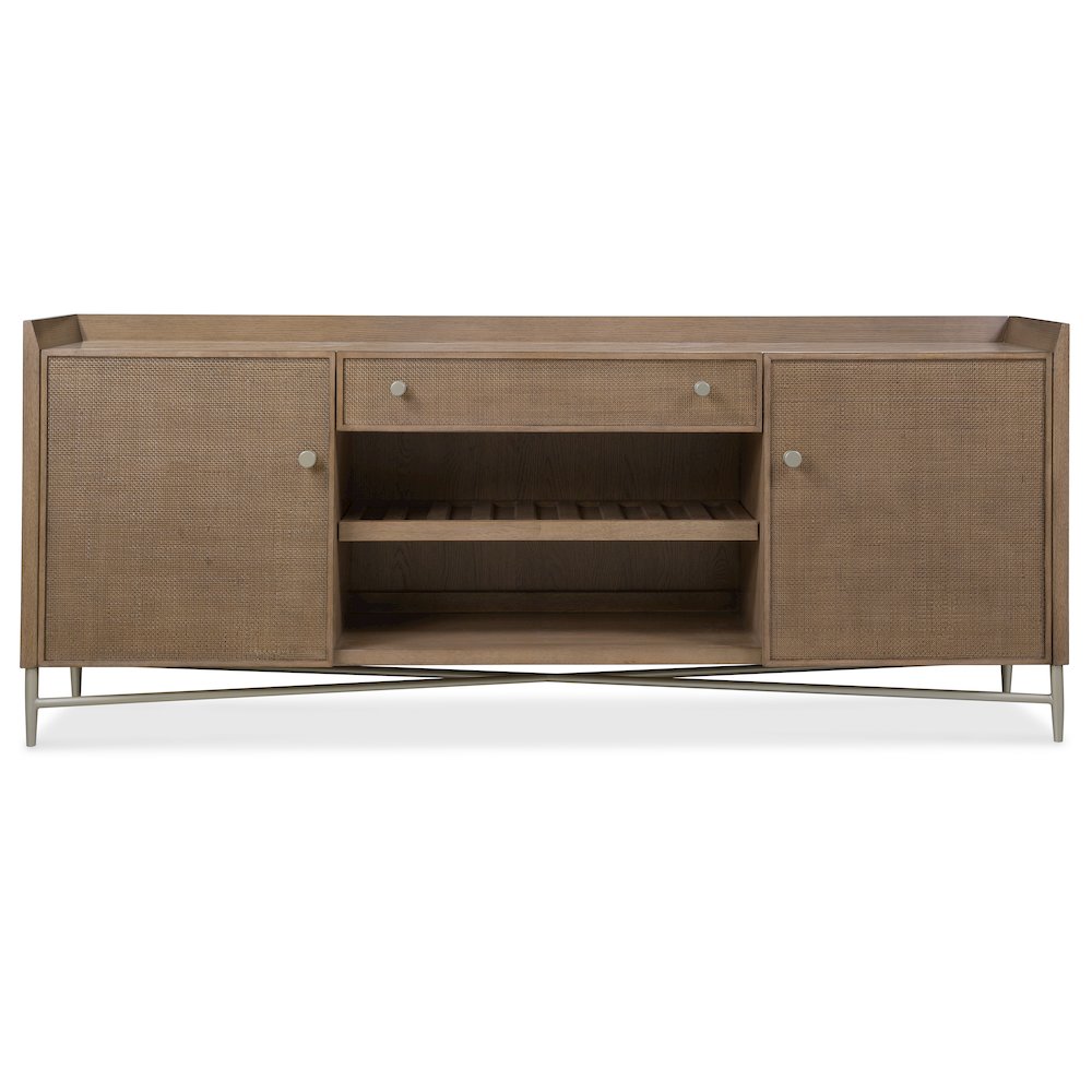 Sonnet Media Credenza in Medium Brown Wood by Hooker Furnishings. Picture 4