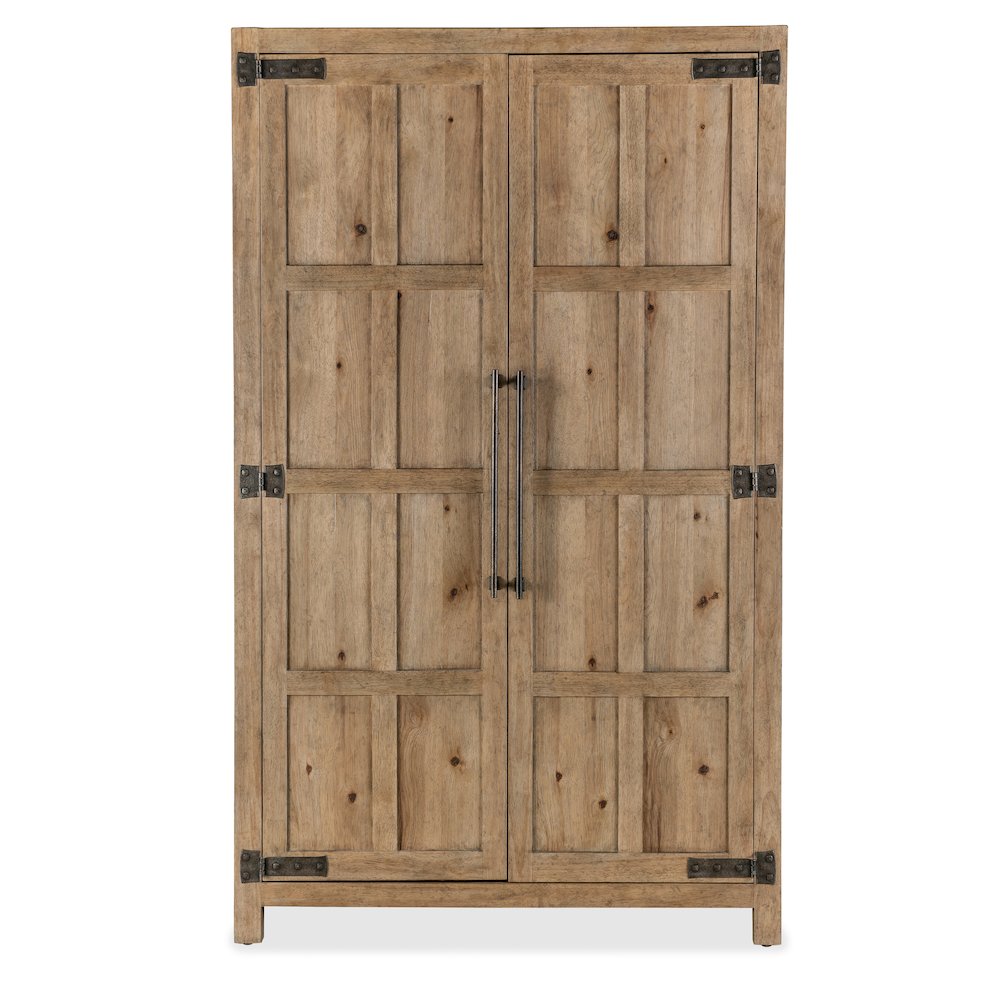Vineyard Row Wardrobe in Light Natural Wood by Hooker Furnishings. Picture 4