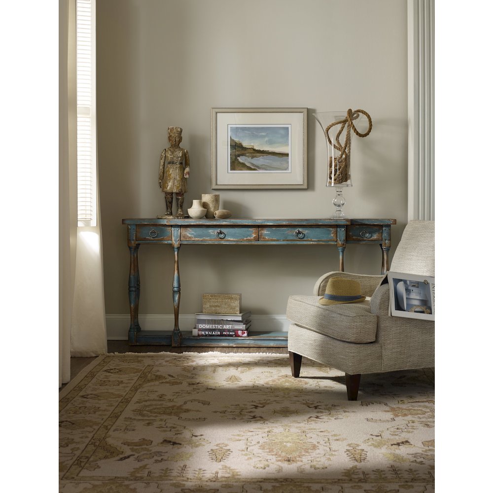 Sanctuary Four-Drawer Thin Console. Picture 2