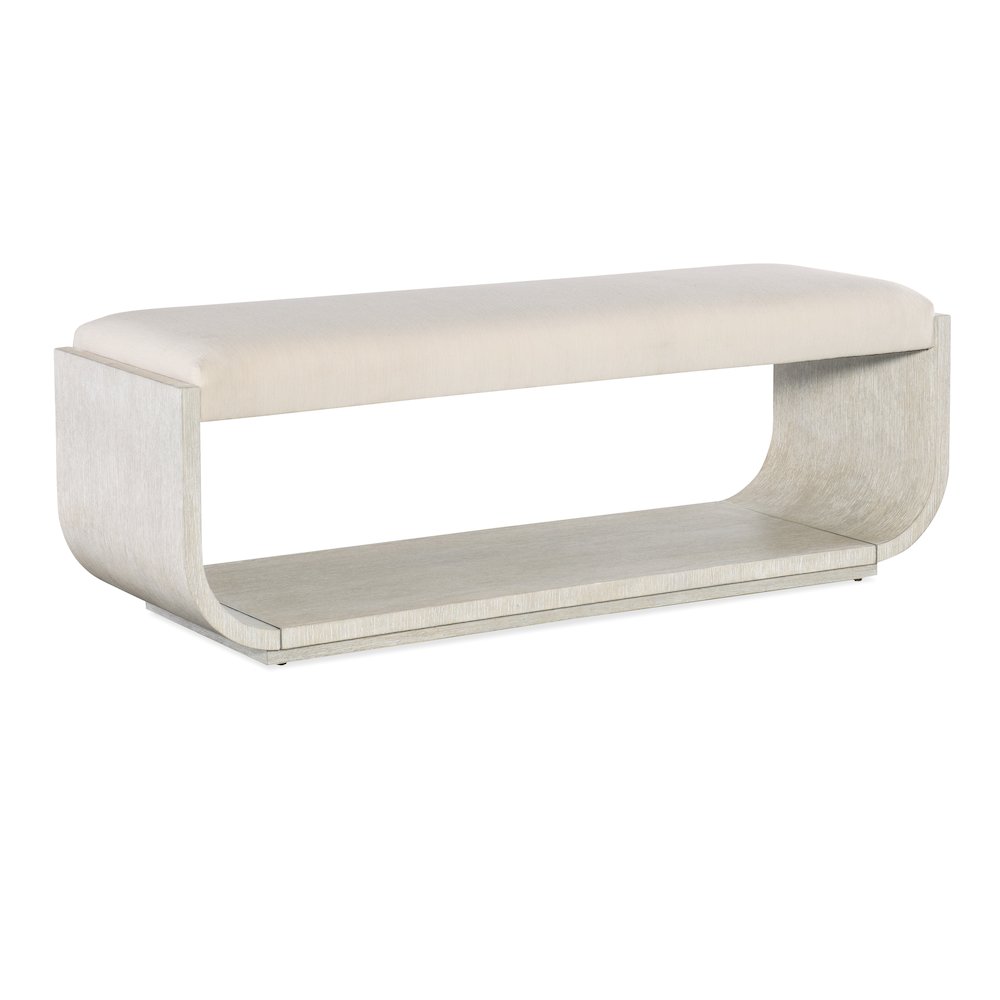 Modern Mood Fabric Seat Bed Bench in Natural by Hooker Furniture. Picture 1