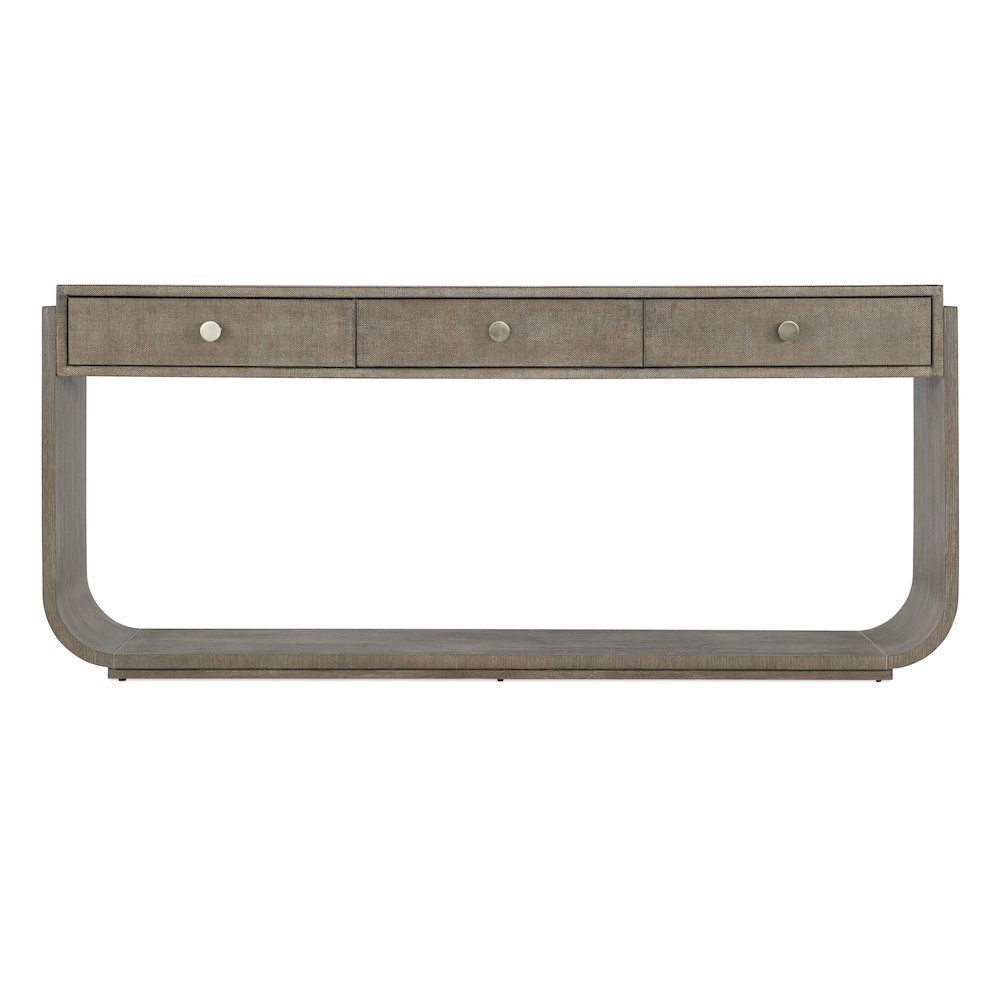 Modern Mood Wood Console Table in Brown by Hooker Furniture. Picture 3