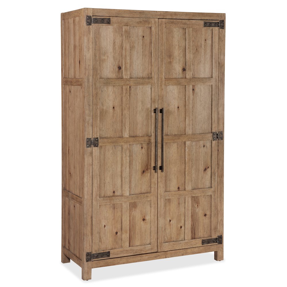 Vineyard Row Wardrobe in Light Natural Wood by Hooker Furnishings. Picture 1