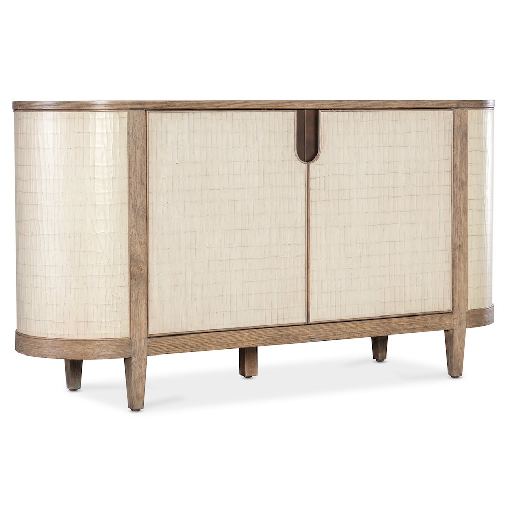 Melange Arbor Wood Credenza in Natural with Canvas Crackle by Hooker Furniture. Picture 1