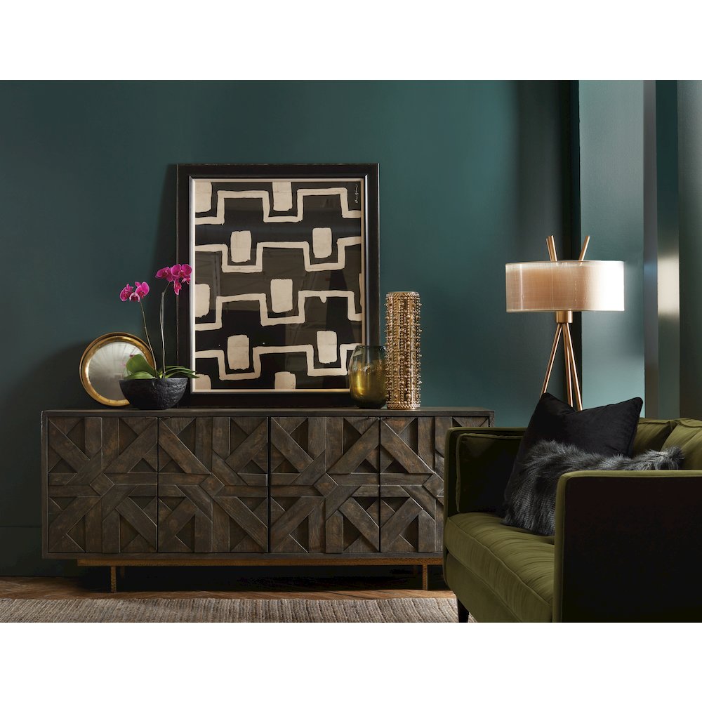 Commerce & Market Layers Credenza in Brown Wood by Hooker Furniture. Picture 9