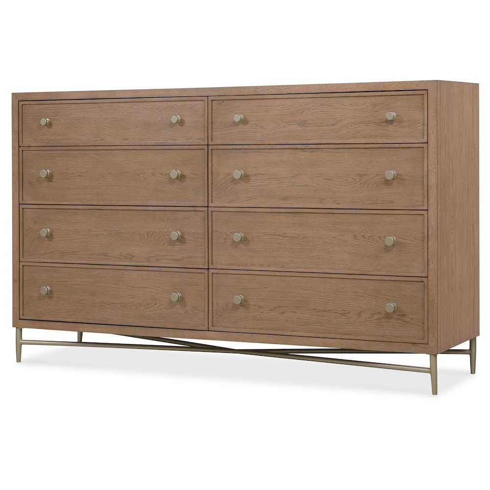 Sonnet Eight-Drawer Dresser in Medium Brown Wood by Hooker Furnishings. Picture 2
