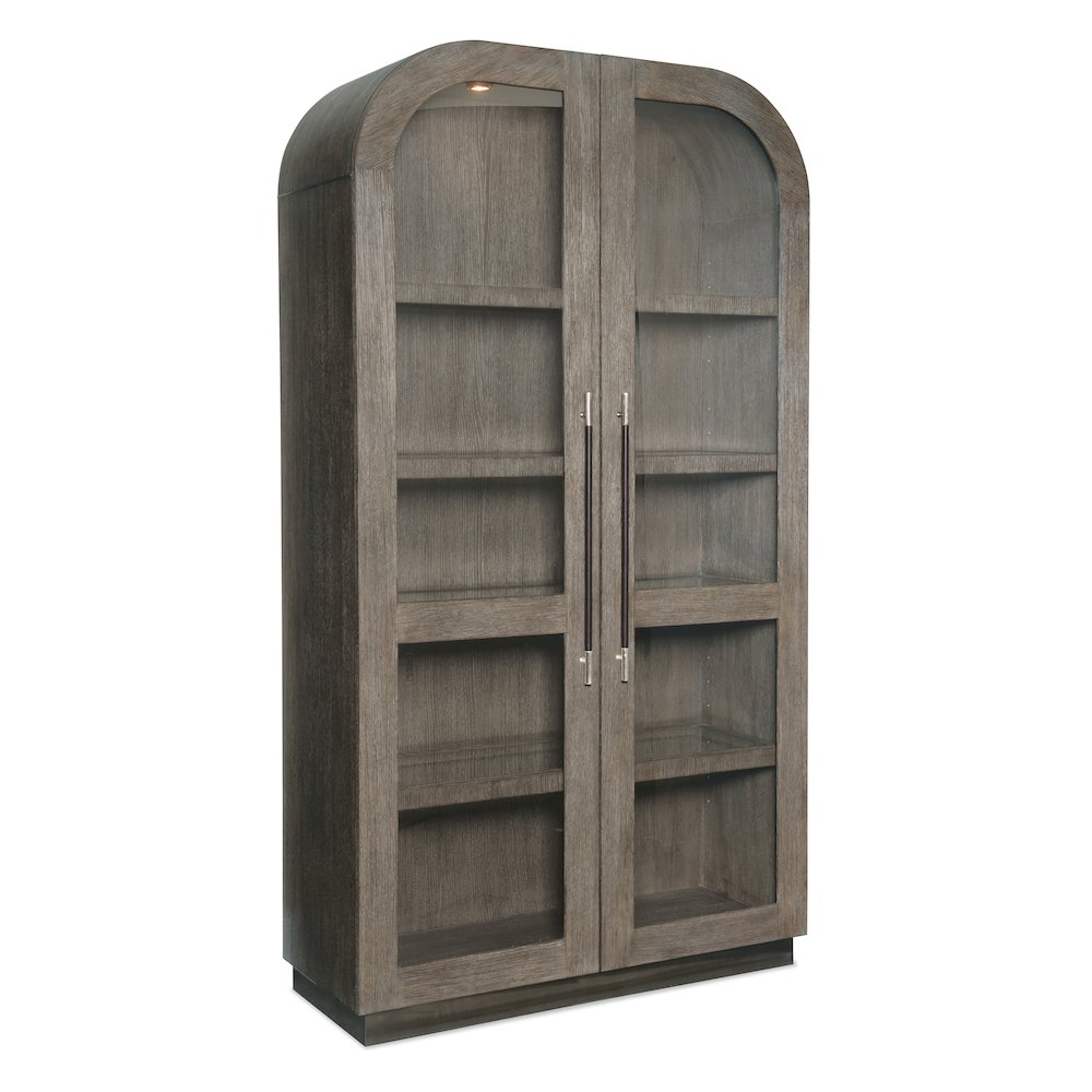 Modern Mood Wood-Framed Display Cabinet in Brown by Hooker Furniture. Picture 1