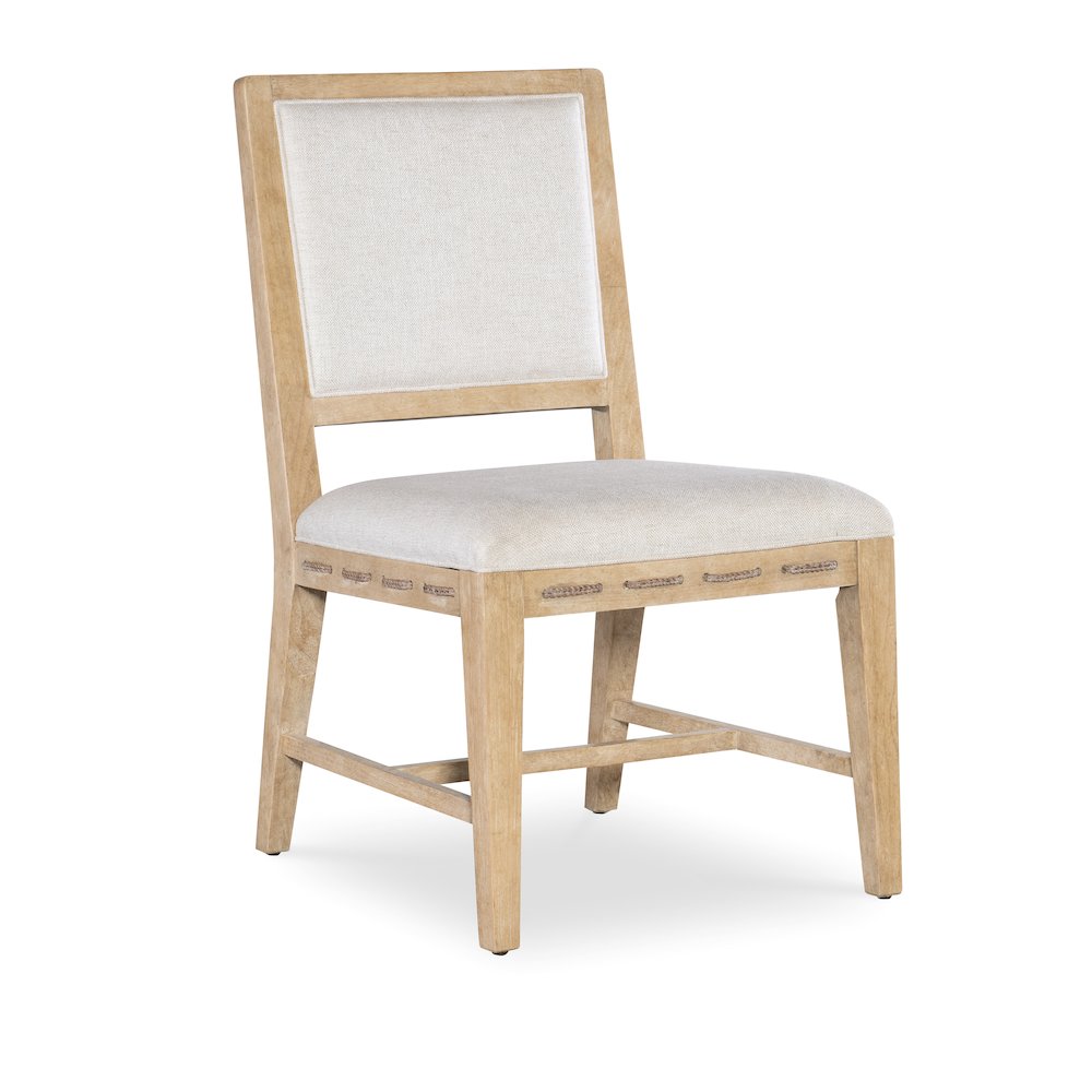 Retreat Cane Back Fabric Upholstered Side Chair in Beige by Hooker Furniture. Picture 1