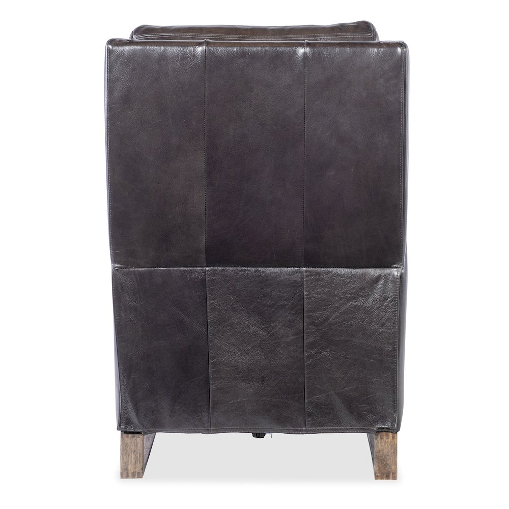 Relic Power Recliner w/Power Headrest in Black Leather by Hooker Furnishings. Picture 2