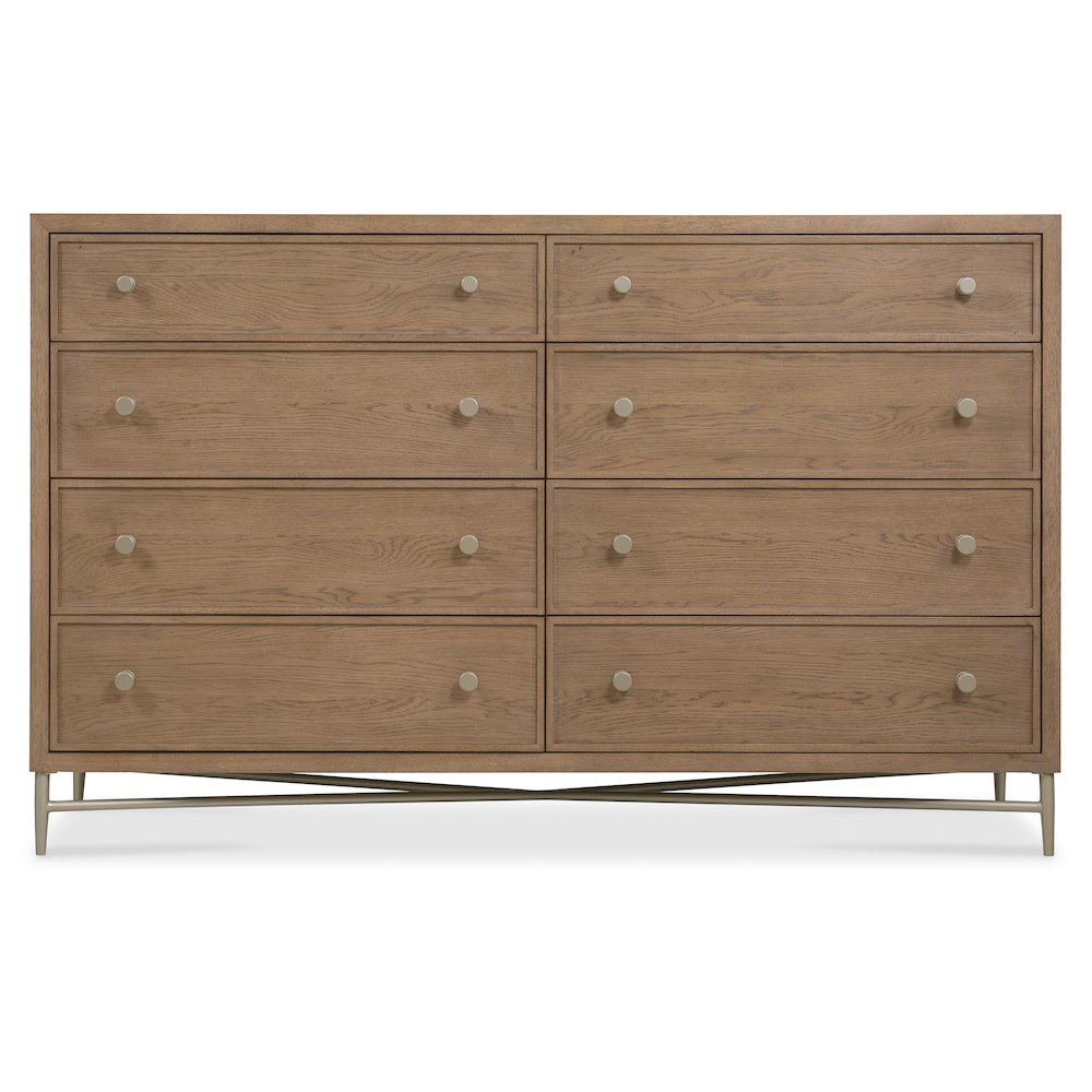 Sonnet Eight-Drawer Dresser in Medium Brown Wood by Hooker Furnishings. Picture 3