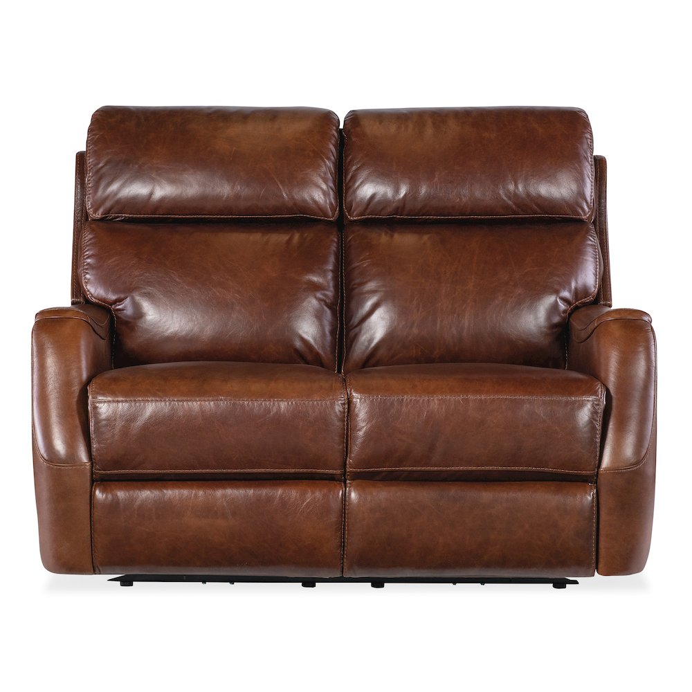 Harlan Zero Gravity Power Loveseat in Brown by Hooker Furniture. Picture 6