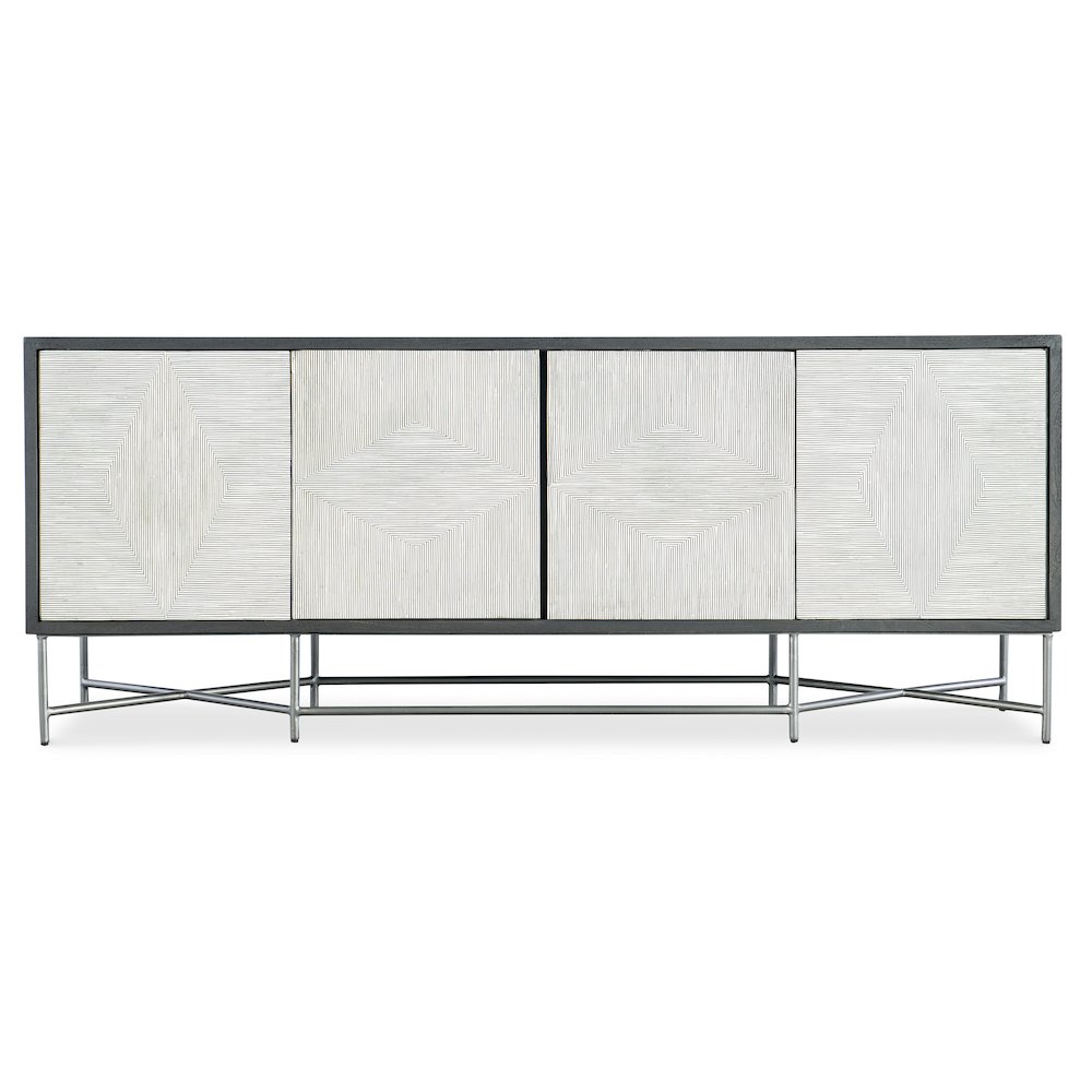 Hooker Furniture Commerce and Market Fine Lines Wood Credenza in White. Picture 3