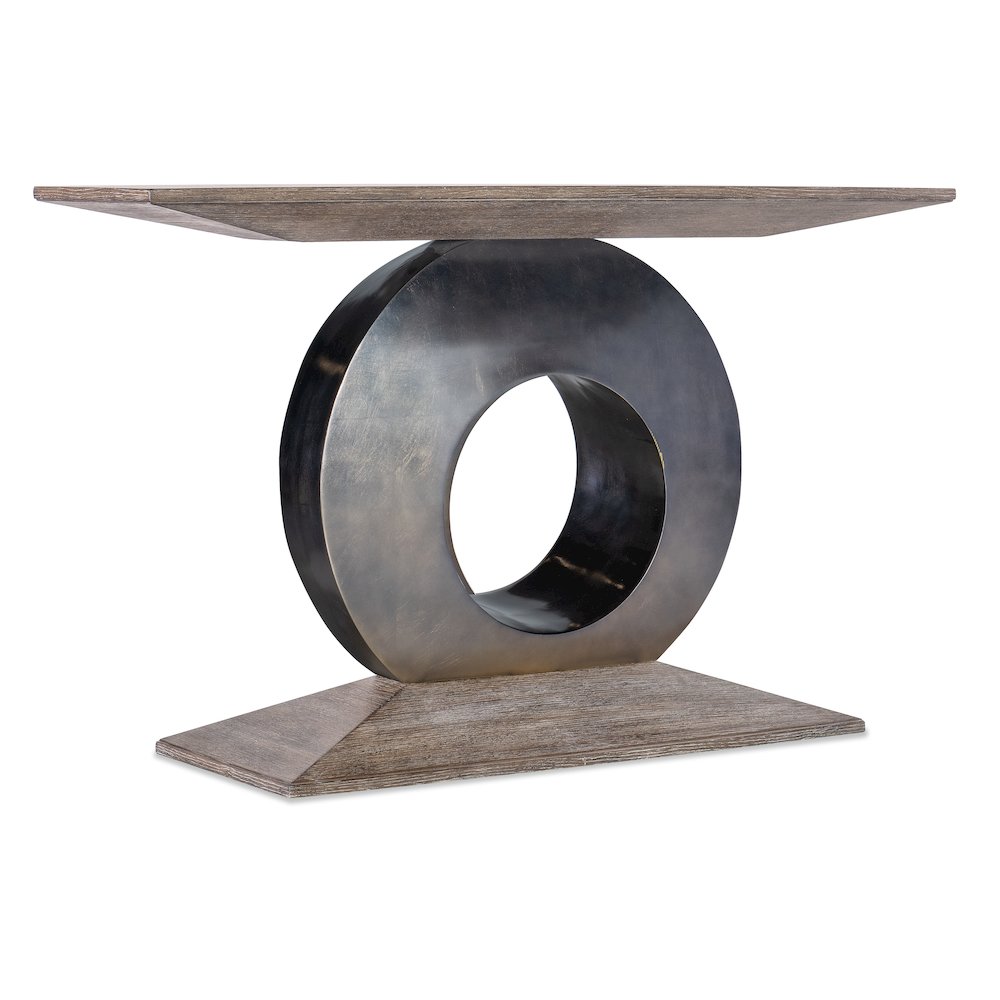 Modern Mood Wood Accent Console in Brown by Hooker Furniture. Picture 1