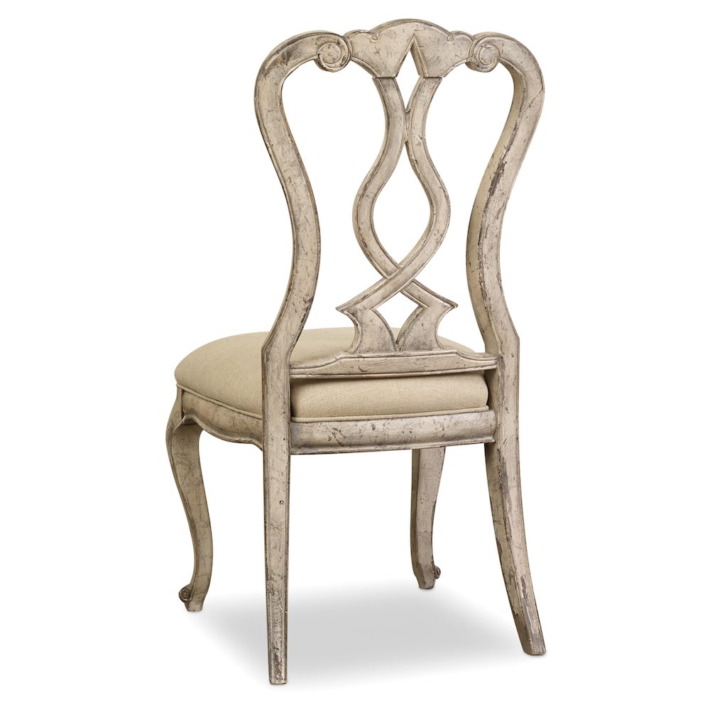 Hooker Furniture Chatelet Dining Side Chair in Vintage White. Picture 1