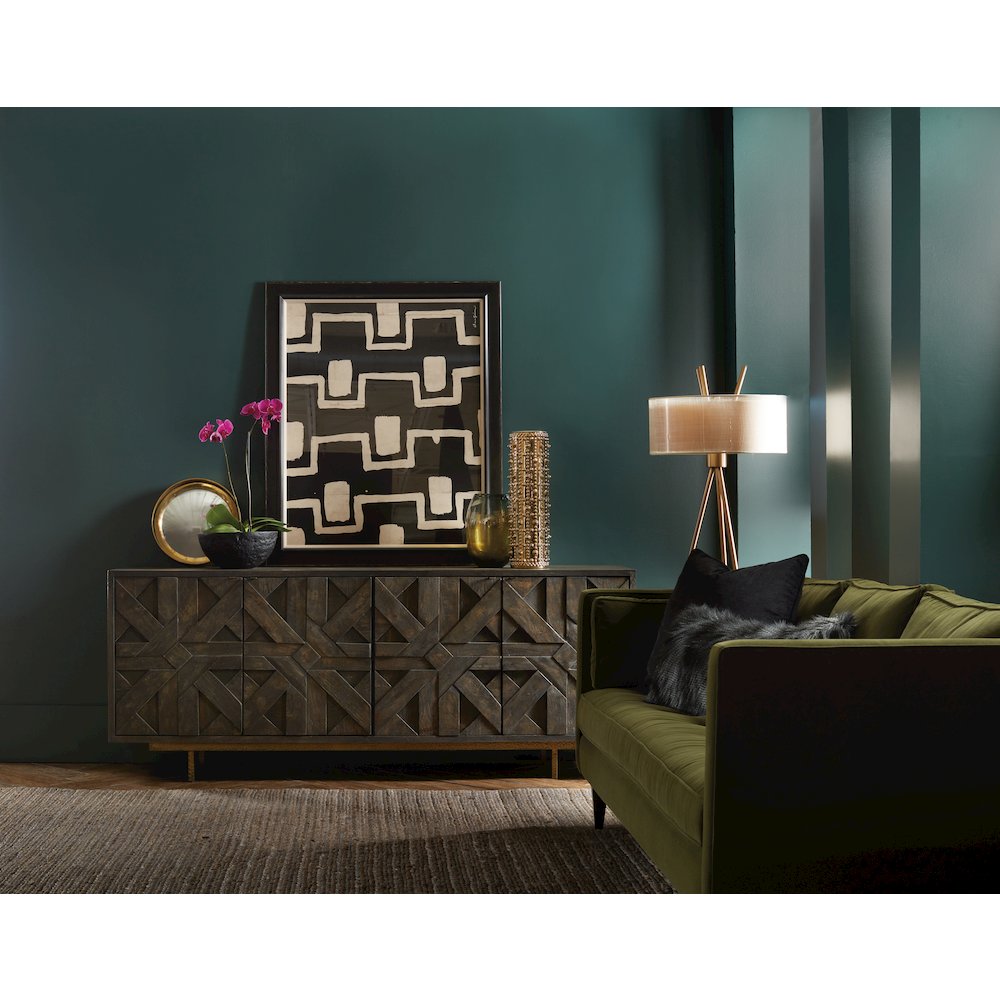 Commerce & Market Layers Credenza in Brown Wood by Hooker Furniture. Picture 7
