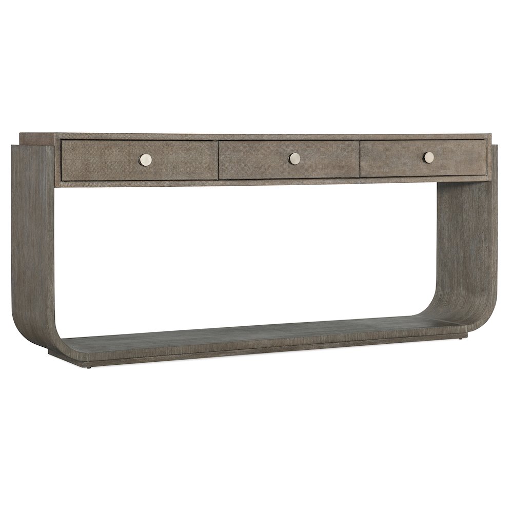 Modern Mood Wood Console Table in Brown by Hooker Furniture. Picture 1