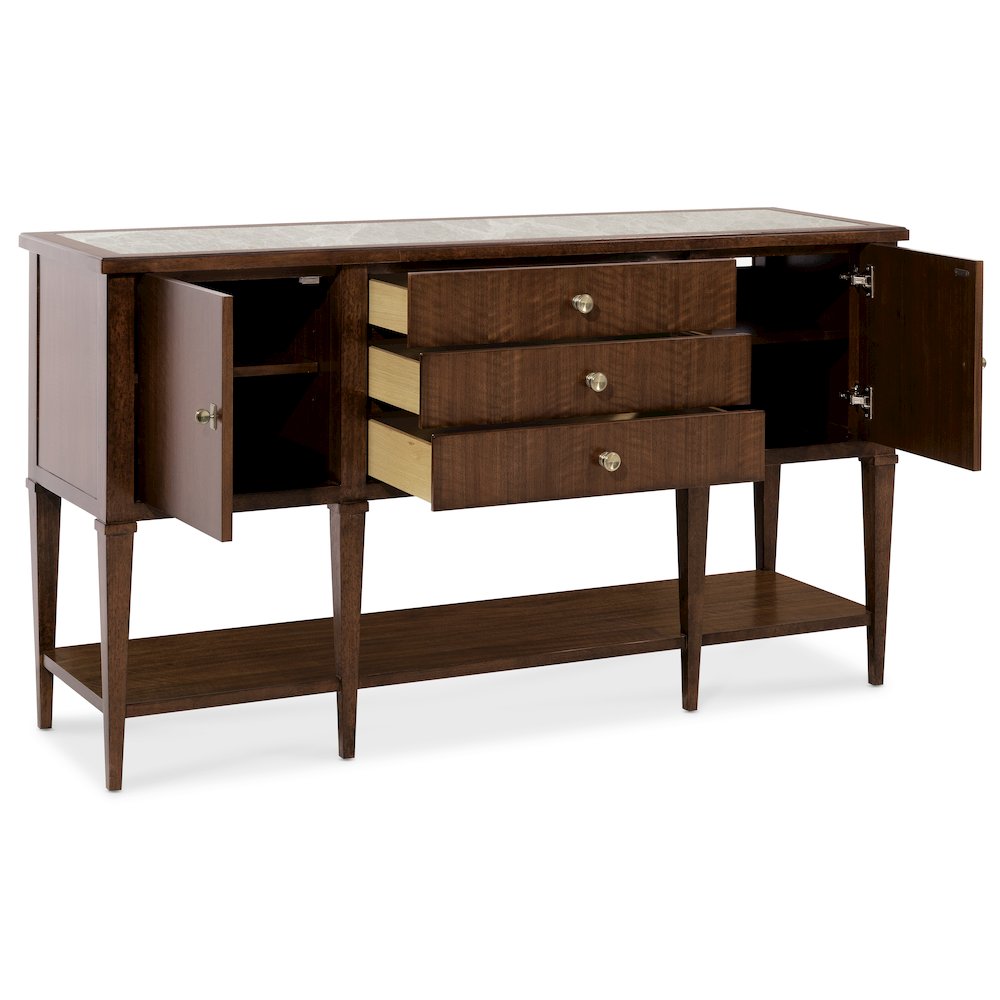 Archives Server in Dark Natural Wood Finish by Hooker Furnishings. Picture 3