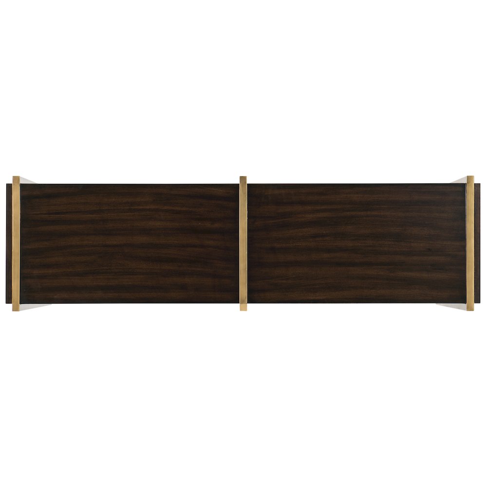 Hooker Furniture Melange Classic Media Credenza in Dark Wood. Picture 2