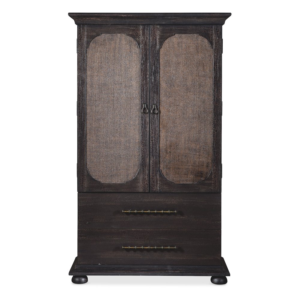 Hooker Furniture Big Sky Veneers Wood Small Wardrobe in Black. Picture 3
