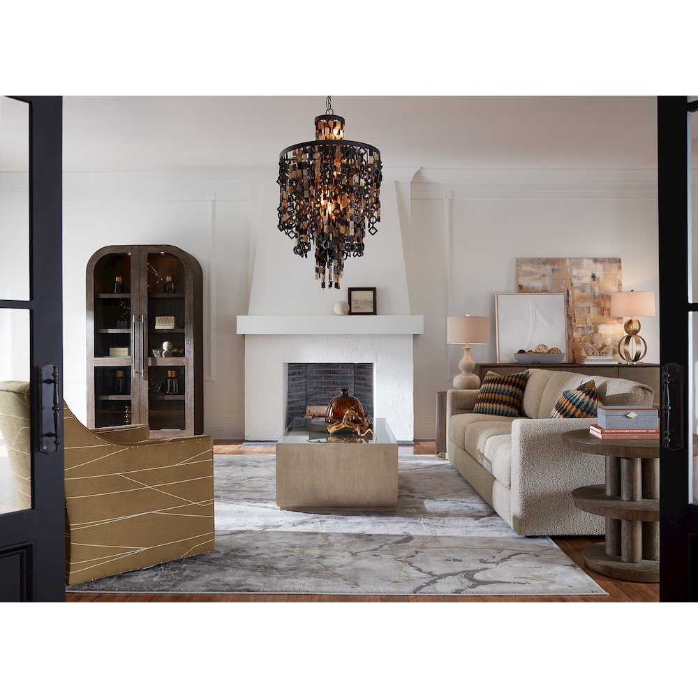 Modern Mood Wood-Framed Display Cabinet in Brown by Hooker Furniture. Picture 10