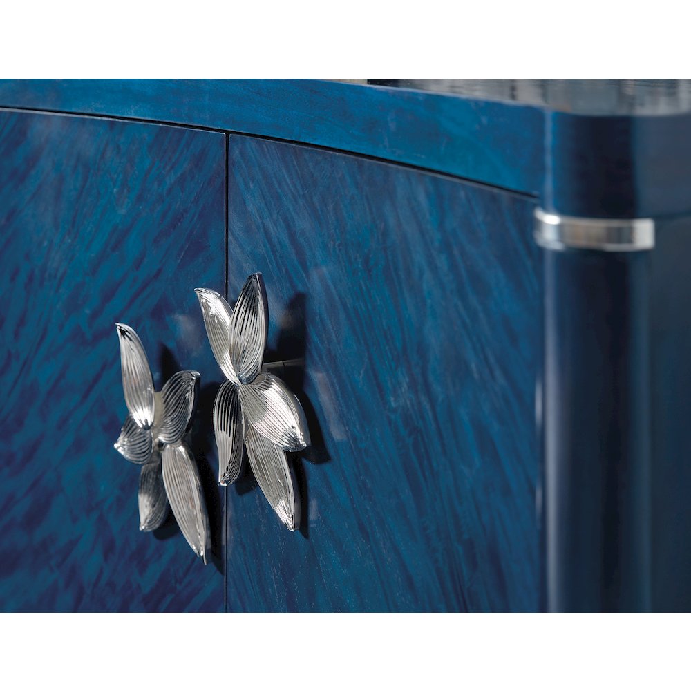 Melange Sapphire Wood Accent Chest in Blue by Hooker Furniture. Picture 5