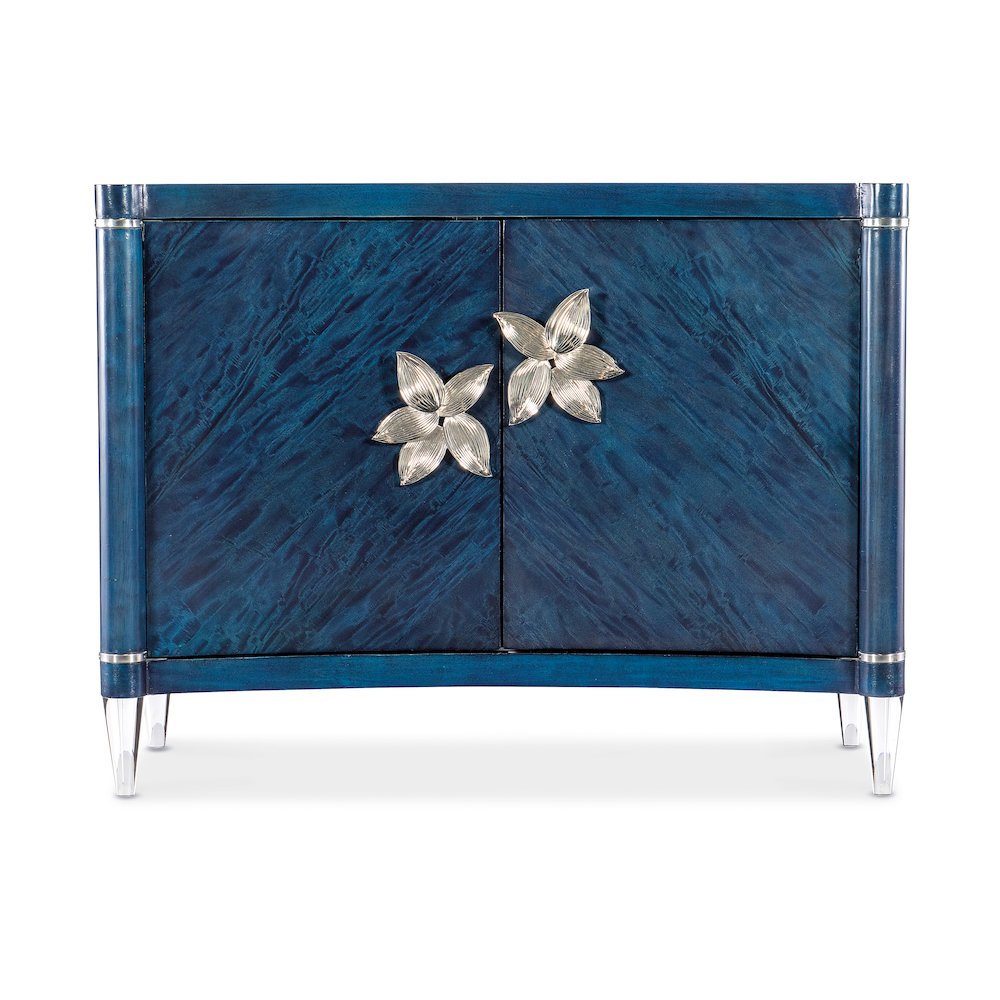 Melange Sapphire Wood Accent Chest in Blue by Hooker Furniture. Picture 3