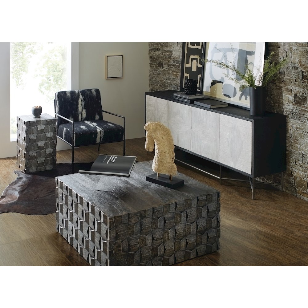 Hooker Furniture Commerce and Market Fine Lines Wood Credenza in White. Picture 6