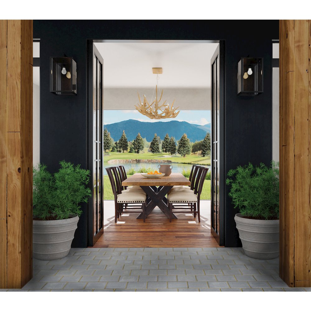 Hooker Furniture Big Sky Wood and Fabric Side Chair in Black. Picture 6