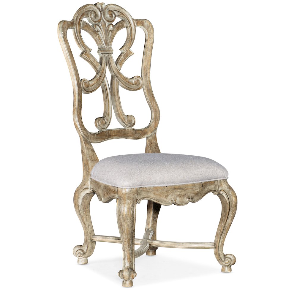 Hooker Furniture Dining Room Castella Wood Back Side Chair. Picture 1