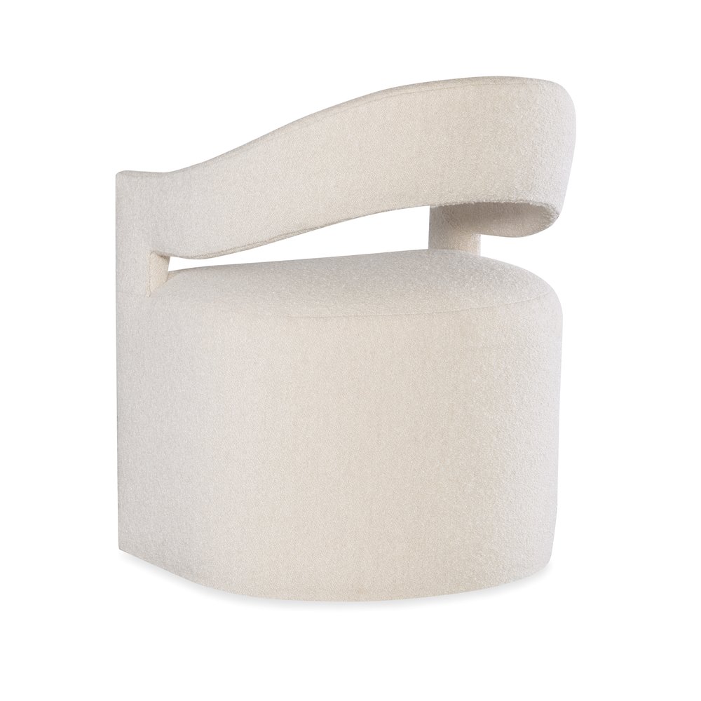Modern Mood Fabric Upholstered Arm Chair in White by Hooker Furniture. Picture 2