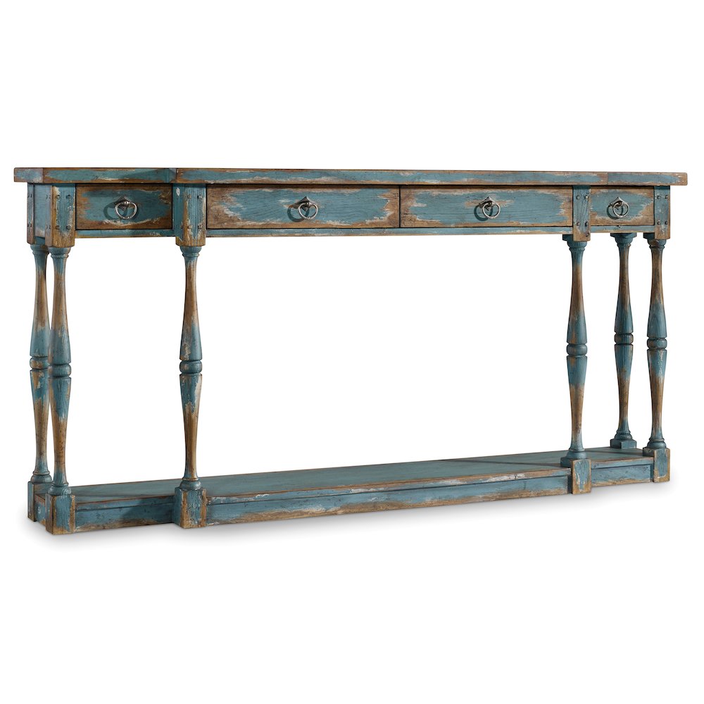 Sanctuary Four-Drawer Thin Console. Picture 1