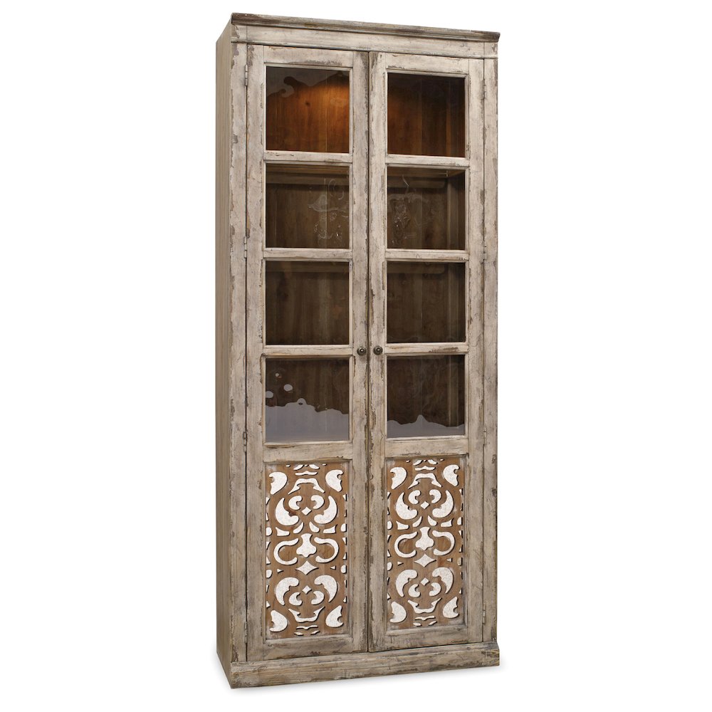 Chatelet 2 Door Wood Door Bunching Curio in Caramel Froth by Hooker Furniture. Picture 1