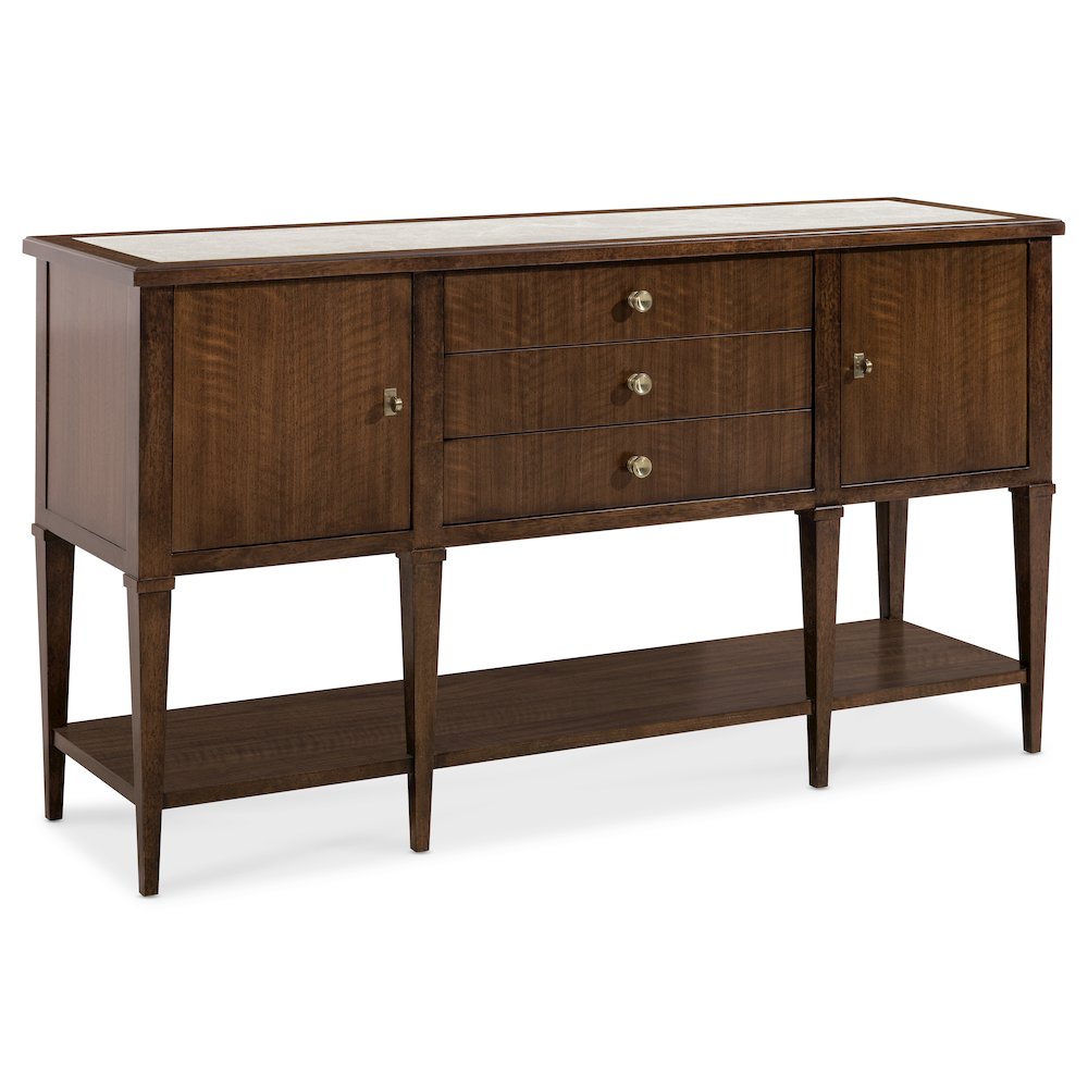 Archives Server in Dark Natural Wood Finish by Hooker Furnishings. Picture 1