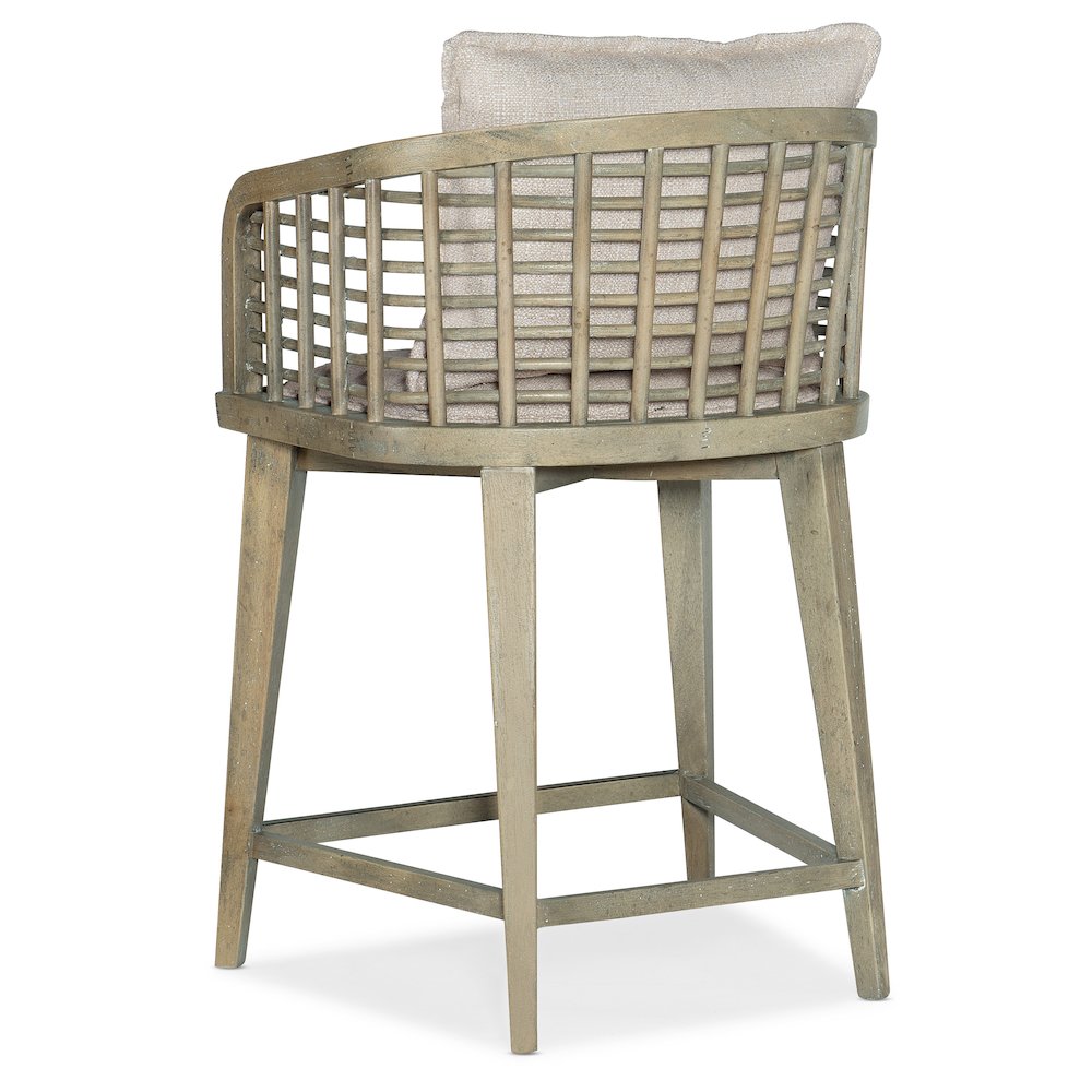 Hooker Furniture Dining Room Surfrider Barrel Back Counter Stool. Picture 2