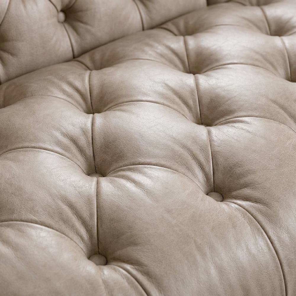 Leather Reclining Sofa, Brown. Picture 6