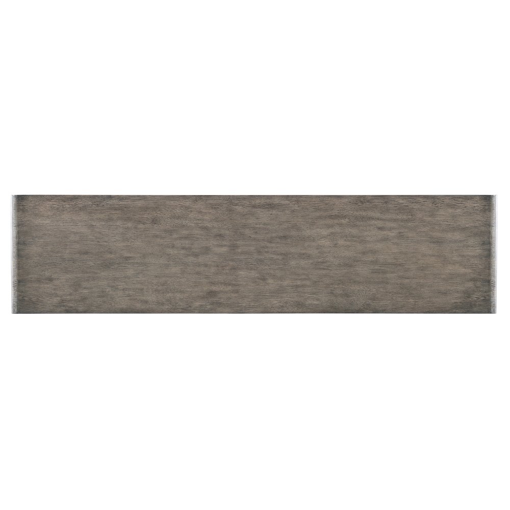 Melange Fissured Wood Entertainment Credenza w/ Gold Motif by Hooker Furniture. Picture 4