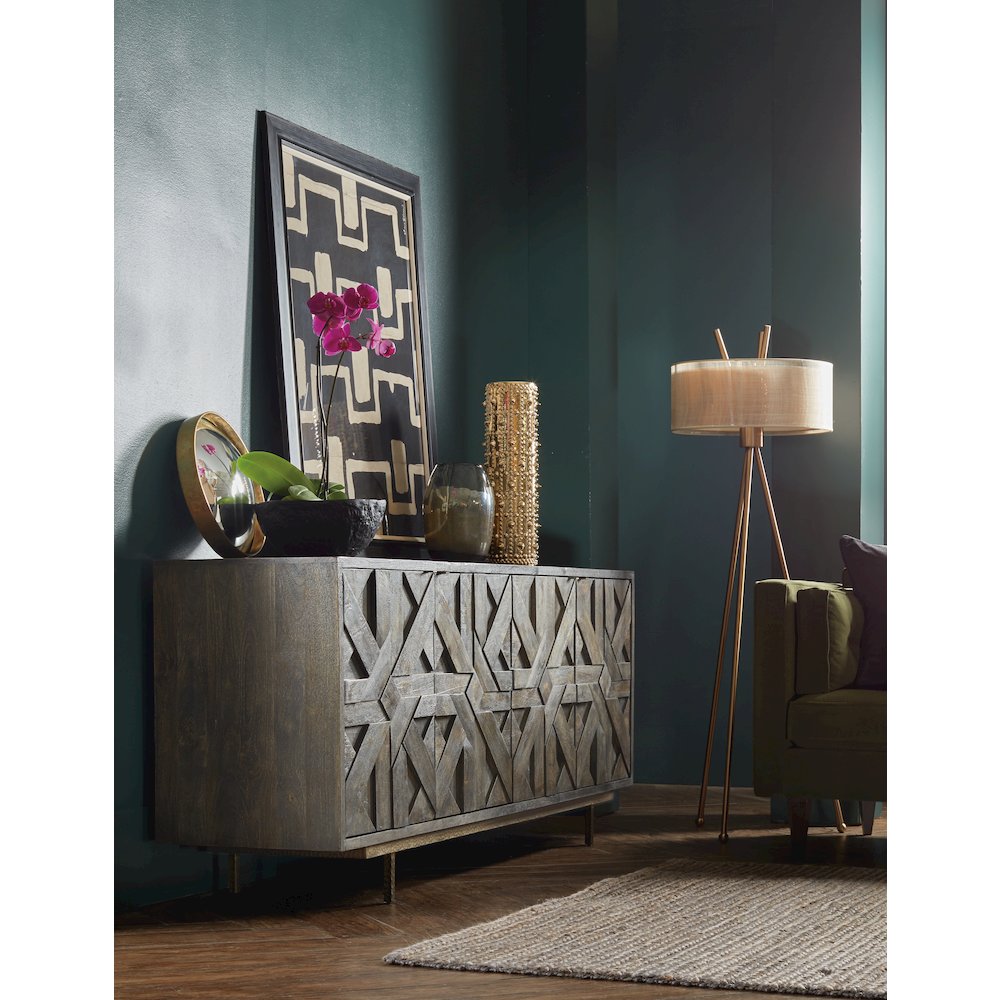 Commerce & Market Layers Credenza in Brown Wood by Hooker Furniture. Picture 5