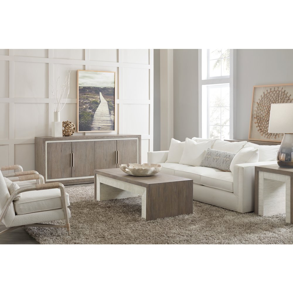 Serenity Tulum Media Storage Cabinet in Gray Wood by Hooker Furniture. Picture 6