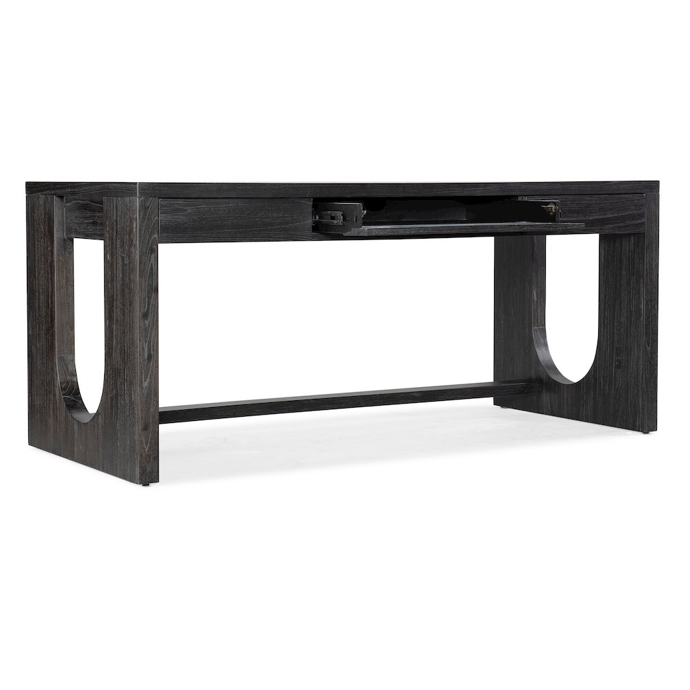Hooker Furniture Commerce & Market Mindi Veneers Writing Desk in Black. Picture 3