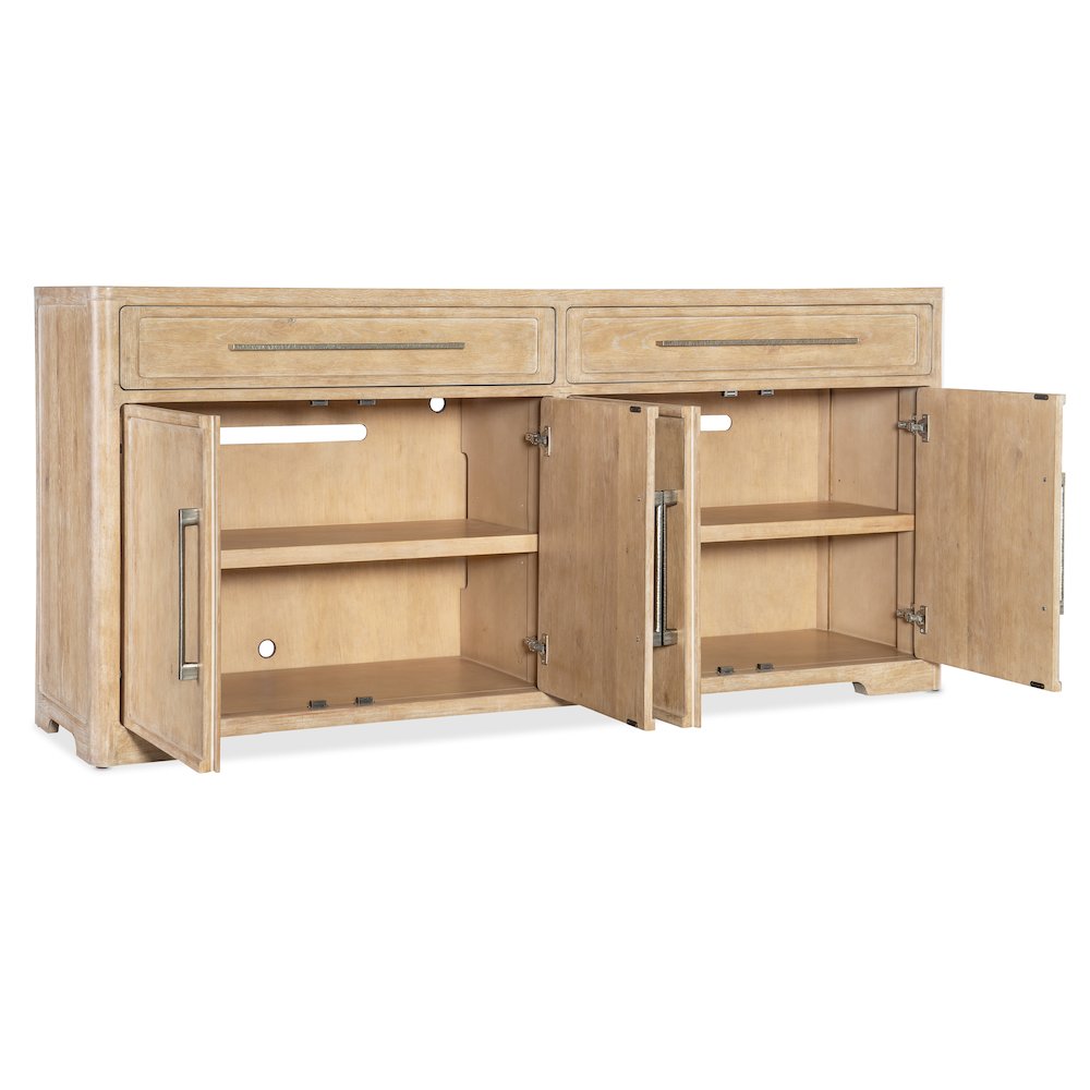 Retreat Buffet in Beige w/ Stone Inlay by Hooker Furniture. Picture 2