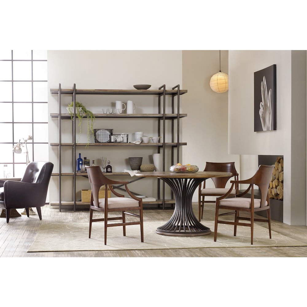 Hooker Furniture Home Office Studio 7H Scaffold Entertainment Center Light Wood. Picture 4
