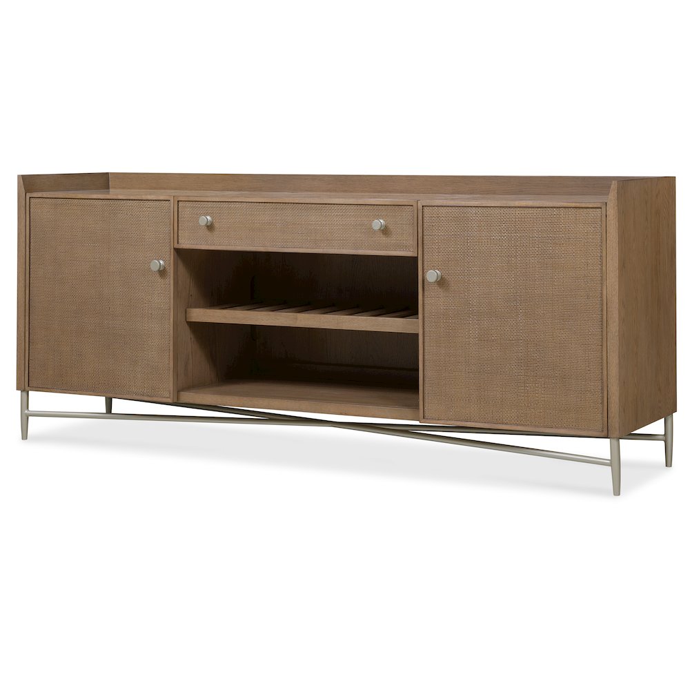 Sonnet Media Credenza in Medium Brown Wood by Hooker Furnishings. Picture 2