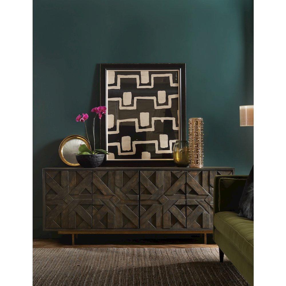 Commerce & Market Layers Credenza in Brown Wood by Hooker Furniture. Picture 8