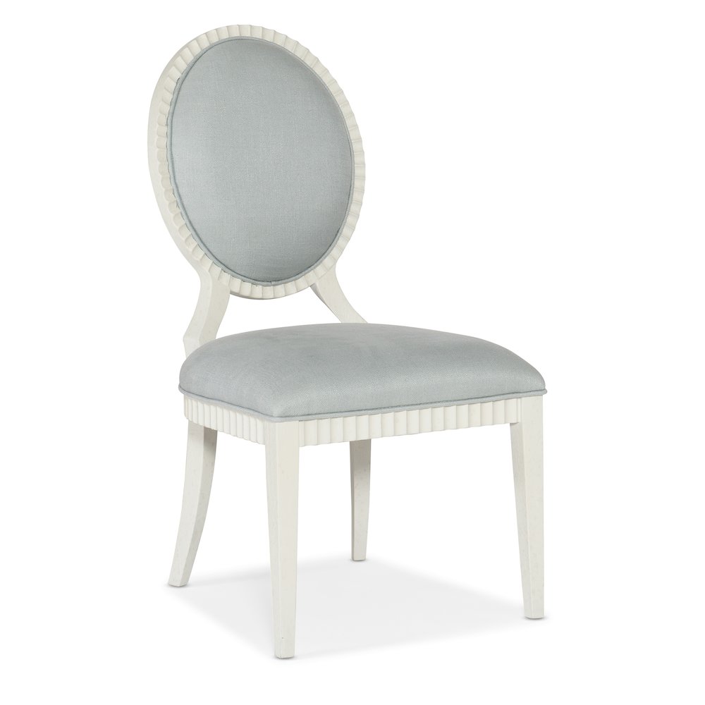 Serenity Martinique Side Chair- in White Wood by Hooker Furniture. Picture 1