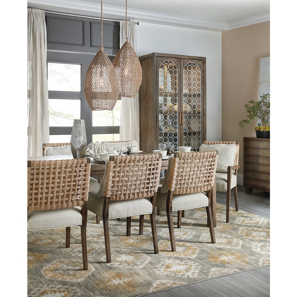 Hooker Furniture Dining Room Sundance Woven Back Side Chair. Picture 3
