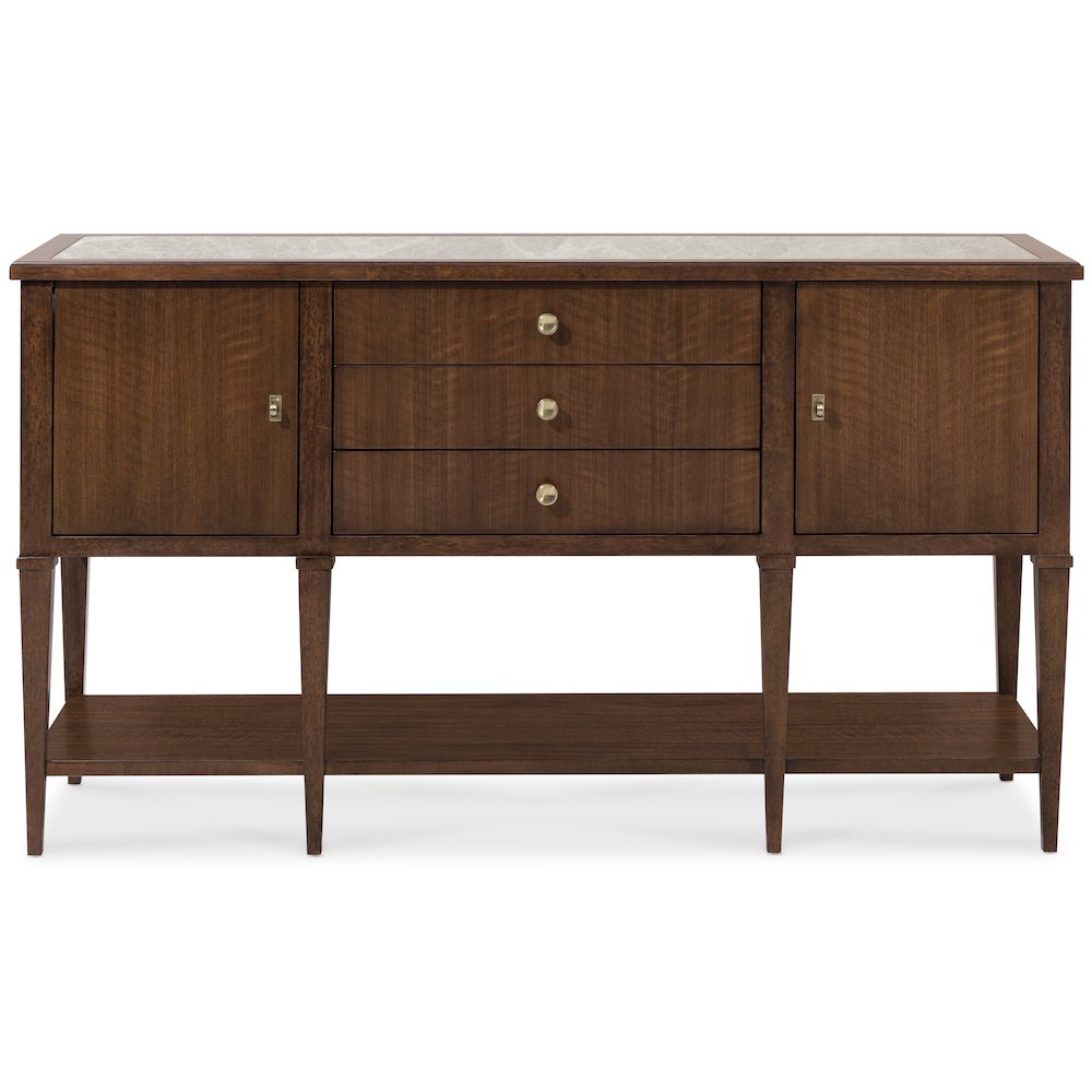 Archives Server in Dark Natural Wood Finish by Hooker Furnishings. Picture 5