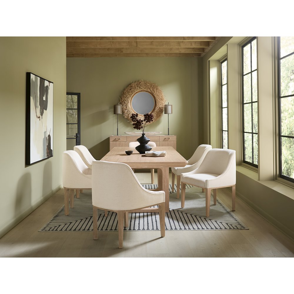 Banyon Bay Rectangle Dining Table w/ Two 20-in Leaves in Natural Wood by Hooker. Picture 10