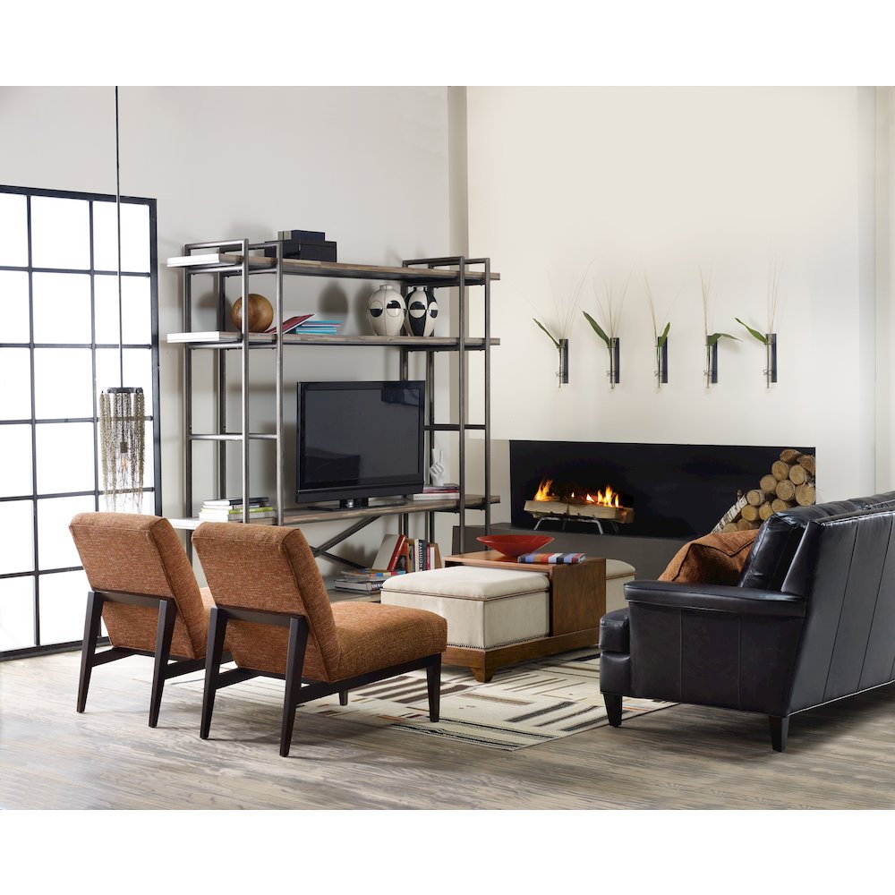 Hooker Furniture Home Office Studio 7H Scaffold Entertainment Center Light Wood. Picture 3