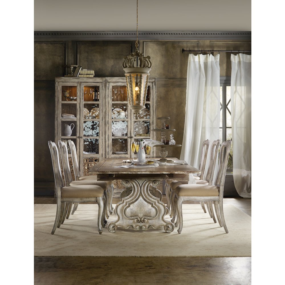 Hooker Furniture Chatelet Dining Side Chair in Vintage White. Picture 3