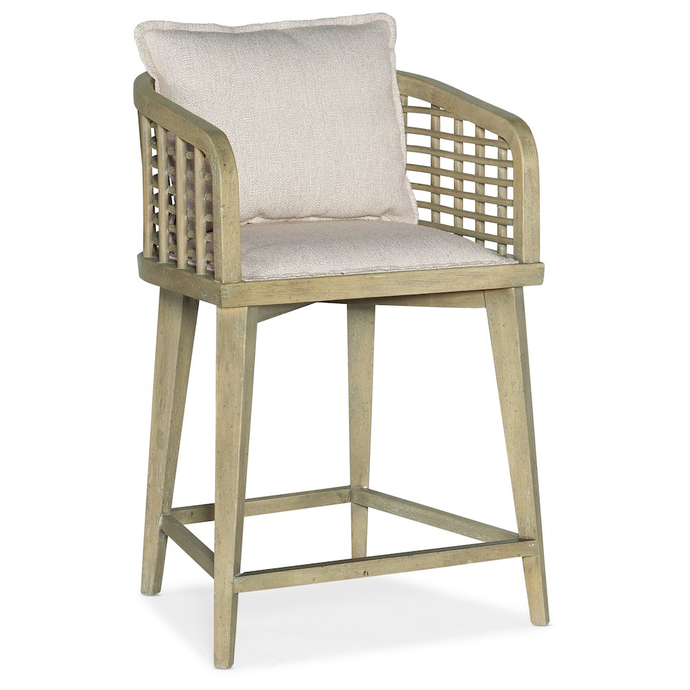 Hooker Furniture Dining Room Surfrider Barrel Back Counter Stool. Picture 1